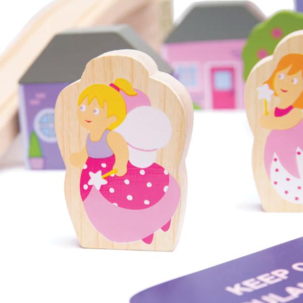 Bigjigs Rail Dřevěná velká vláčkodráha princezny (obrázek 4)