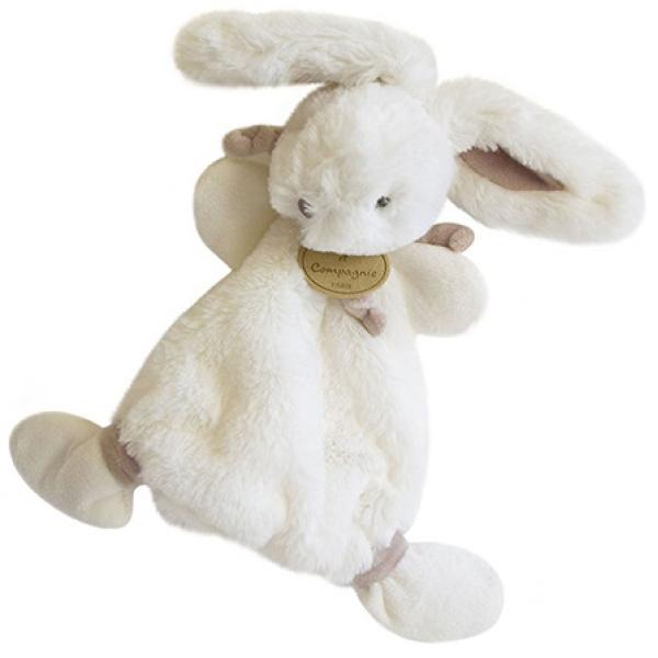 Doudou Plyšový zajíček krémový 26 cm