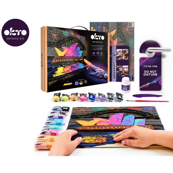 OKTO Malování hmotou motiv „#Opera House – Sydney“ 30×40 cm