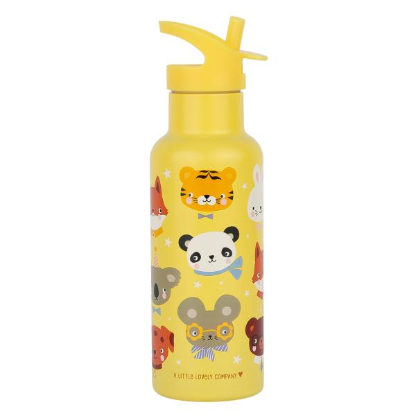 A Little Lovely Company - nerezová láhev na pití, 500 ml - zvířecí kamarádi (obrázek 3)
