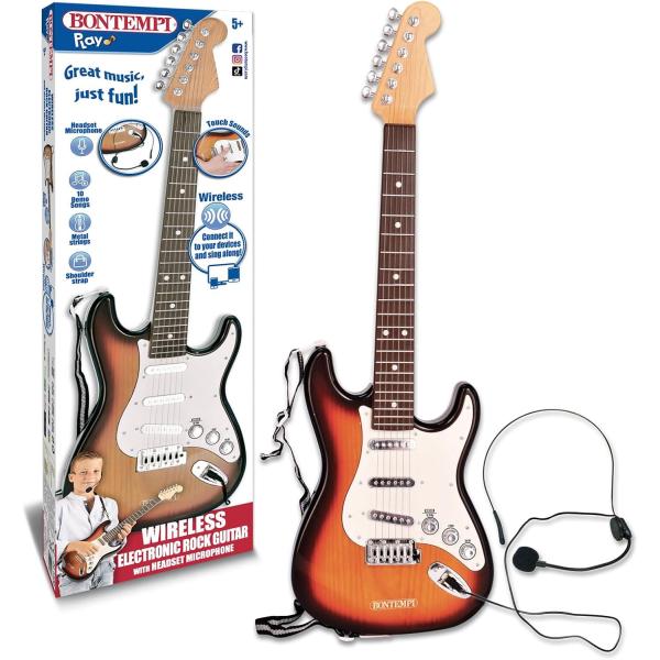 Bontempi Rock On – Elektronická kytara s mikrofonem a popruhem, 67 cm (obrázek 3)