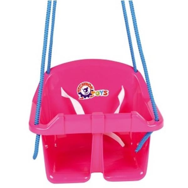 Hojdačka Baby plast ružová nosnosť 20kg