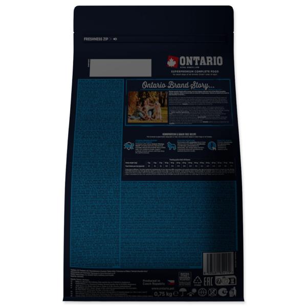 Krmivo Ontario Adult All Breeds Monoprotein Turkey & Sweet Potatoes 0,75kg (obrázek 9)