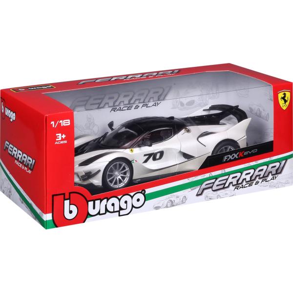 Bburago 1:18 Ferrari TOP FXX-K EVO Nr.70 (white/black)