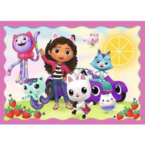 Trefl Puzzle 4v1 - Gabbyina dobrodružství / Universal Gabby´s Dollhouse (obrázek 5)
