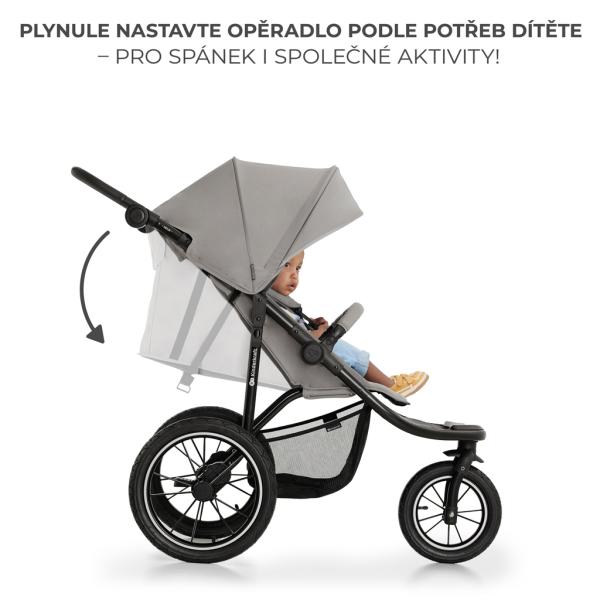 KINDERKRAFT Kočárek sportovní a na běhání Helsi2 Grey (obrázek 11)