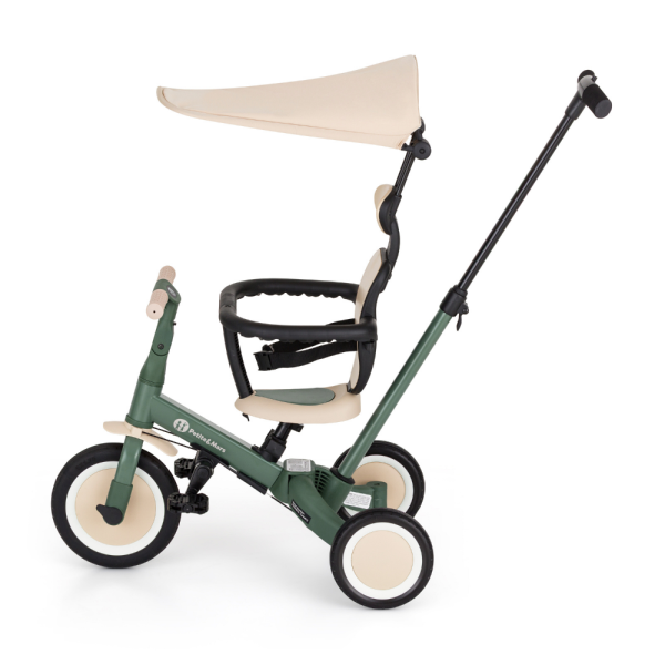 PETITE&MARS Tříkolka multifunkční 5v1 Turbo Plus Misty Green (obrázek 7)