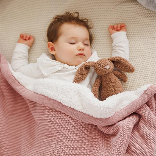 BABYONO Deka bavlněná s fleecovou podšívkou 75 x 100 cm růžová (obrázek 6)