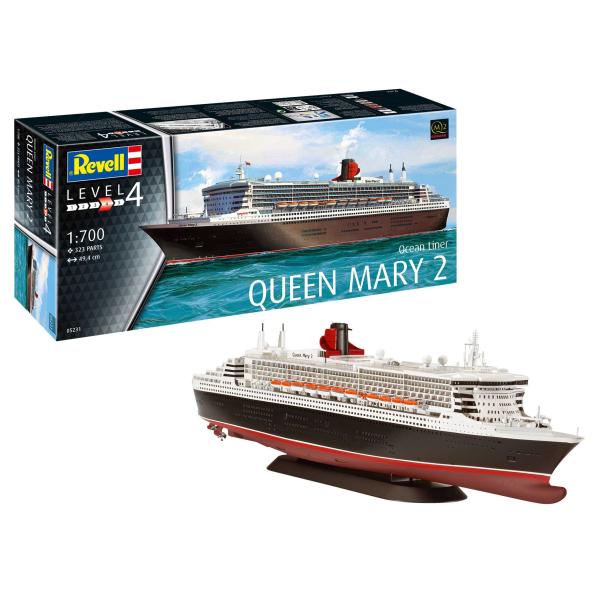 Plastic ModelKit loď 05231 - Queen Mary 2 (1:700) (obrázek 4)