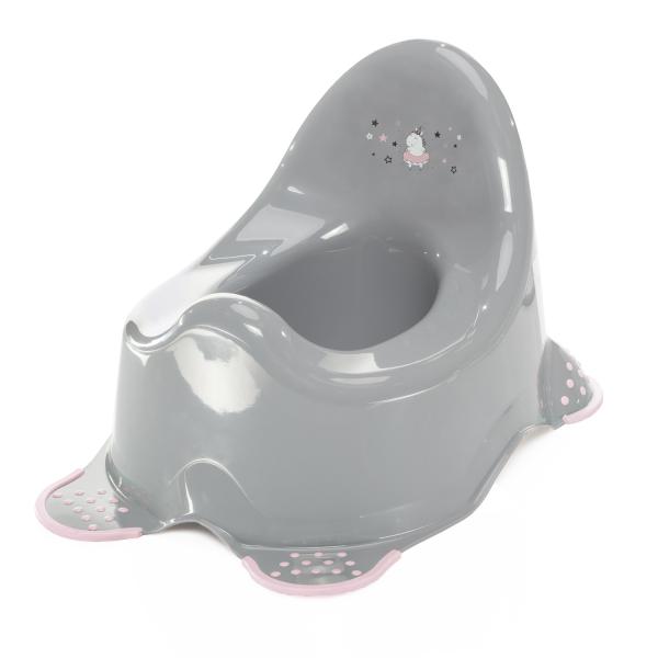 Orinal infantil "Unicorn", Gris/Rosa