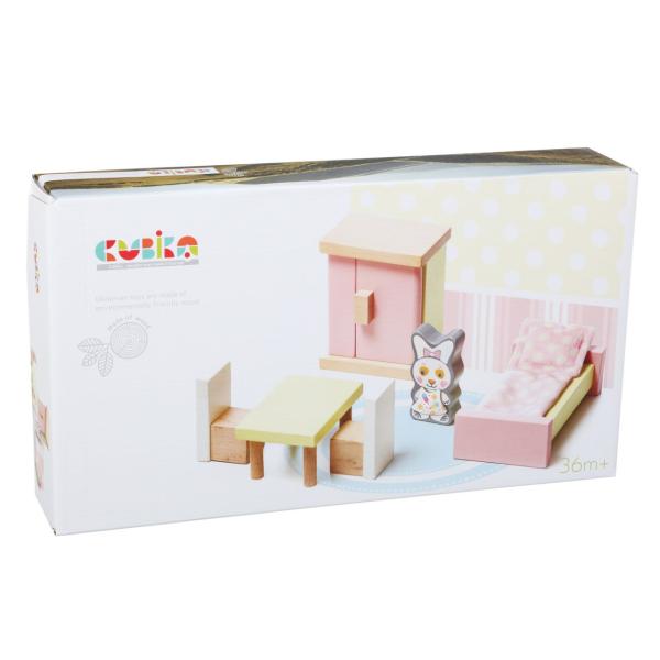 Cubik 12640 Pokoj - dřevěný nábytek pro panenky (obrázek 3)