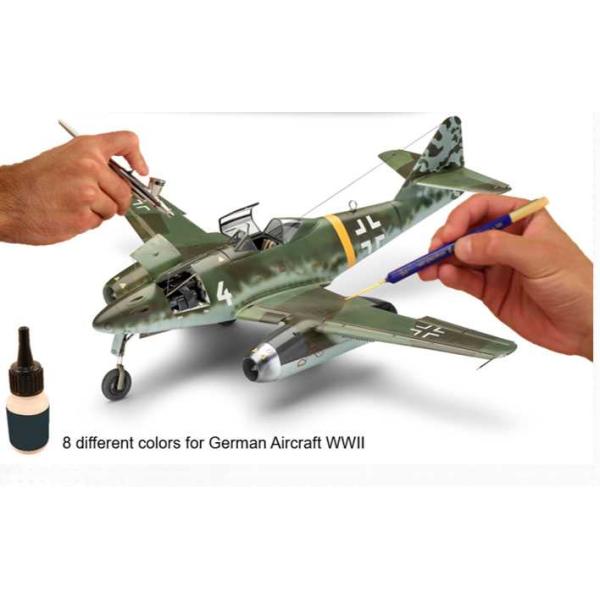 Sada barev Aqua Color 36200 - German Aircraft WWII (8 x 17ml)