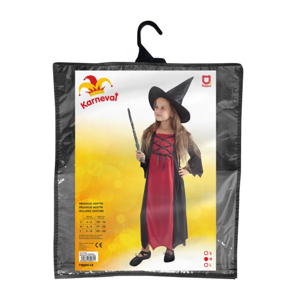 Dětský kostým čarodějnice Morgana (M)