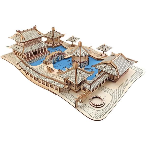 Woodcraft Dřevěné 3D puzzle Zahrady Suzhou