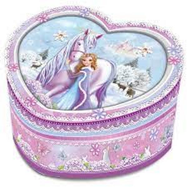 Šperkovnice s hudbou – kůň a princezna