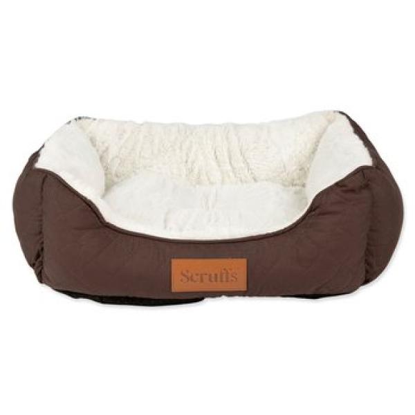 Pelíšek Scruffs Wilton Box Bed hnědý S 50x40cm