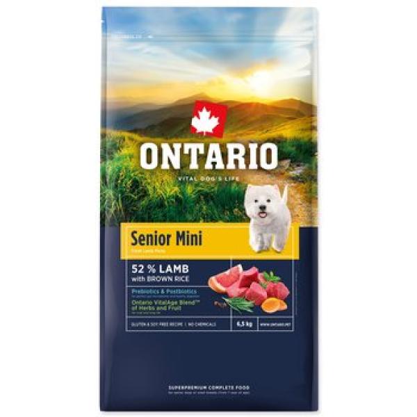 Krmivo Ontario Senior Mini Lamb & Brown Rice 6,5kg (obrázek 4)