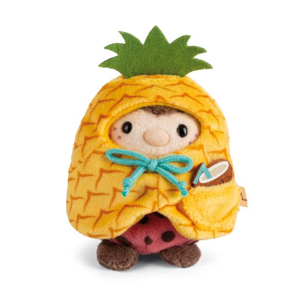NICI plyš MyMochi Beruška Dozz 8 cm v kostýmu ananas s kokosem, set dárkové bal.