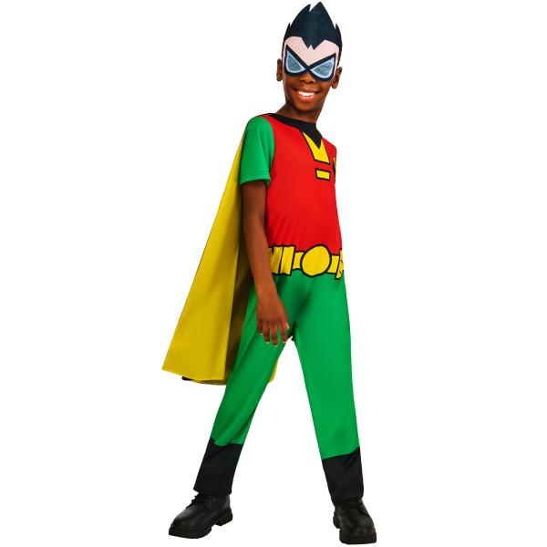 TEEN TITANS GO ROBIN dětský kostým velikost XS(110-116cm) (obrázek 5)