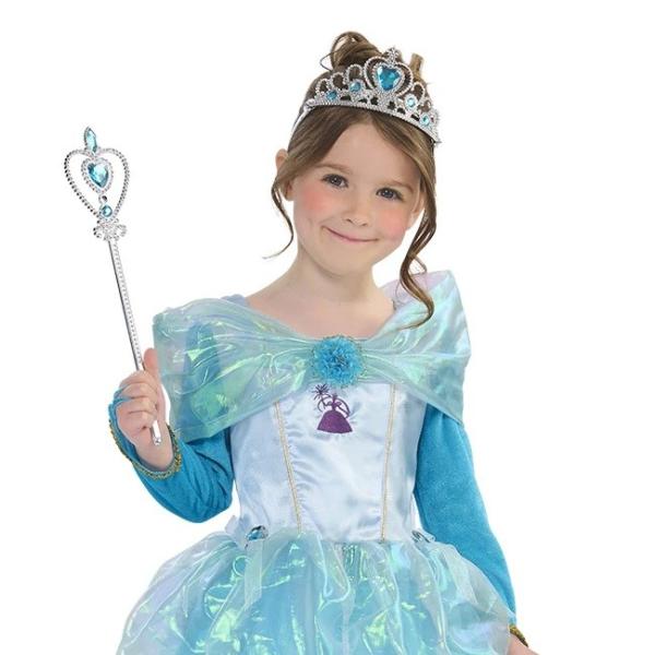 Princezna blue paradise dětský kostým velikost (98-104cm)