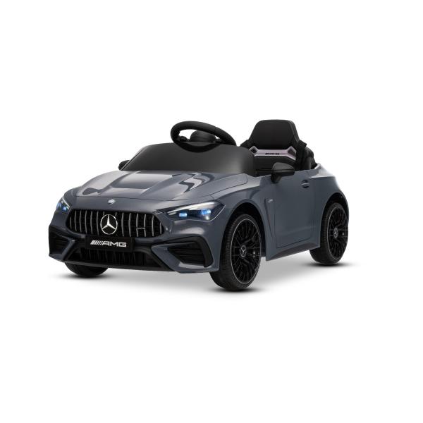 Elektrické autíčko Mercedes CLE 12V s pohonom zadných kolies, sivé, Jednomiestne, Lítiová