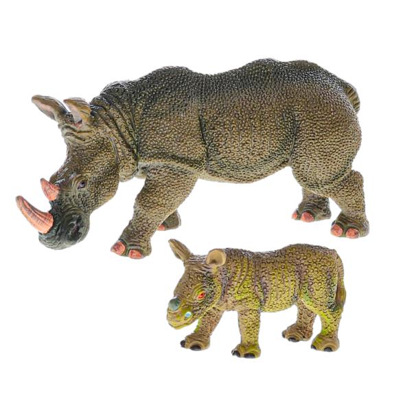 Zoolandia nosorožec s mládětem 7-14cm