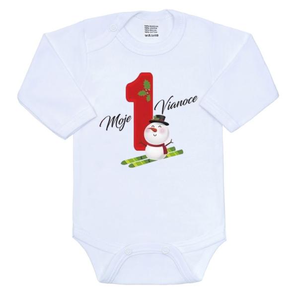 Body s potiskem New Baby Moje první Vánoce 62 (3-6m)