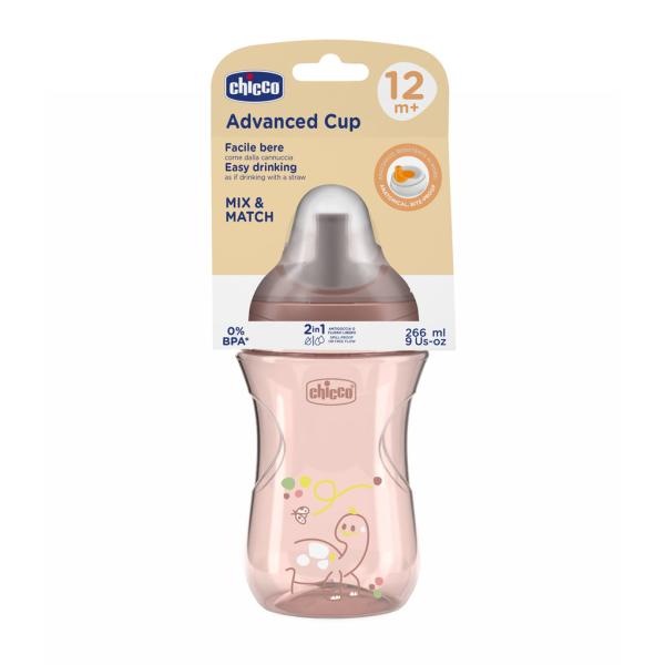 Chicco Hrnek Advanced se slámkovým náustkem pink, 12m+ (obrázek 5)