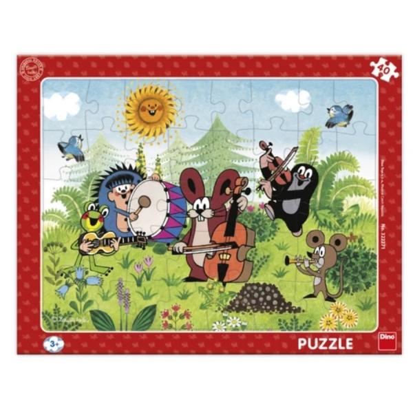 Puzzle Krtek a kapela 40 dílků