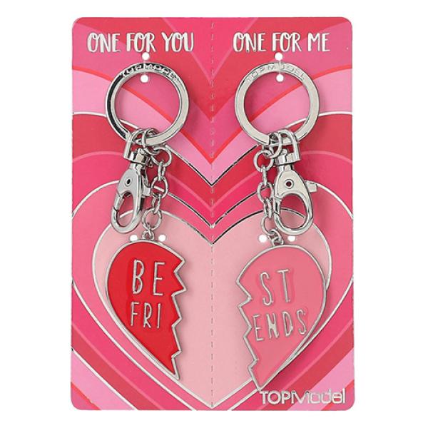 Top Model Přívěsky na klíče, Stříbrno-růžové