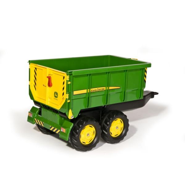 Rollytoys Vlečka za traktor John Deere vyklápěcí zelená