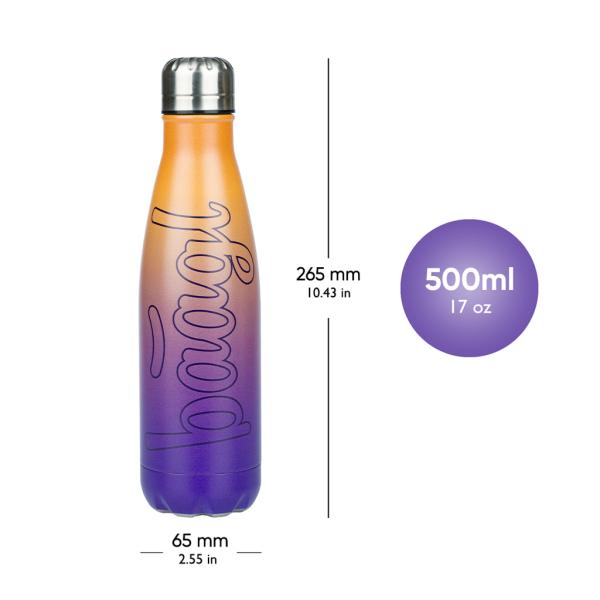 BAAGL Termolahev s kovovým víčkem Gradient žluto-fialová, 500 ml (obrázek 4)