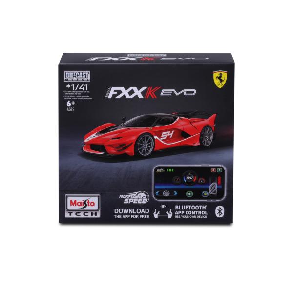 Maisto RC - DIE-CAST METAL se světly, FXX-K EVO, 1:41, 2,4 GHz, USB, XTR, Bluetooth 5.0 (obrázek 8)