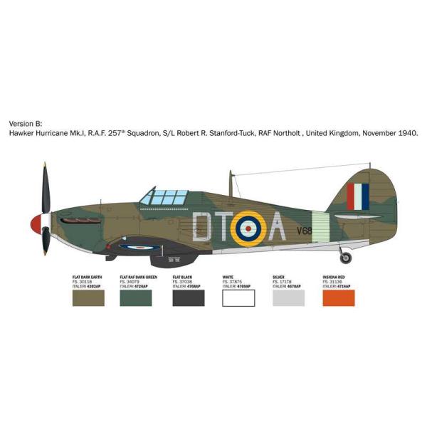 Model Kit letadlo 2838 - Hurricane Mk.I esa (1:48) (obrázek 4)