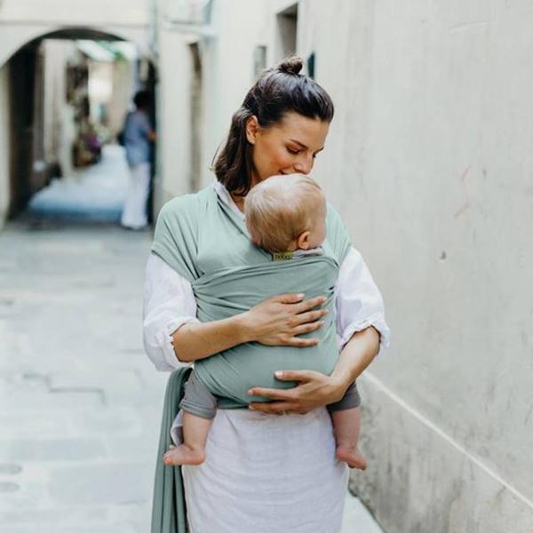 BOBA Nosič dětí / šátek Wrap Serenity – Sea Mist