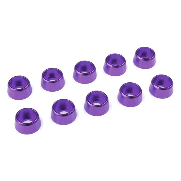 Podložka pre valc. hlavu M4/10mm hliník fialová (10)