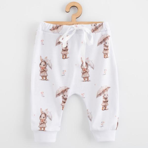 Detské bavlnené nohavice Jogger New Baby For Babies bunny 56 (0-3m)