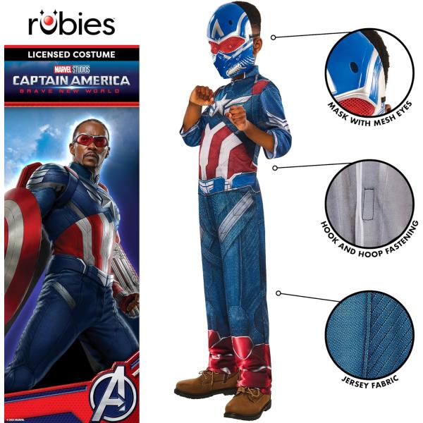 AVENGERS Kapitán Amerika dětský kostým velikost (134-140cm)classic (obrázek 4)