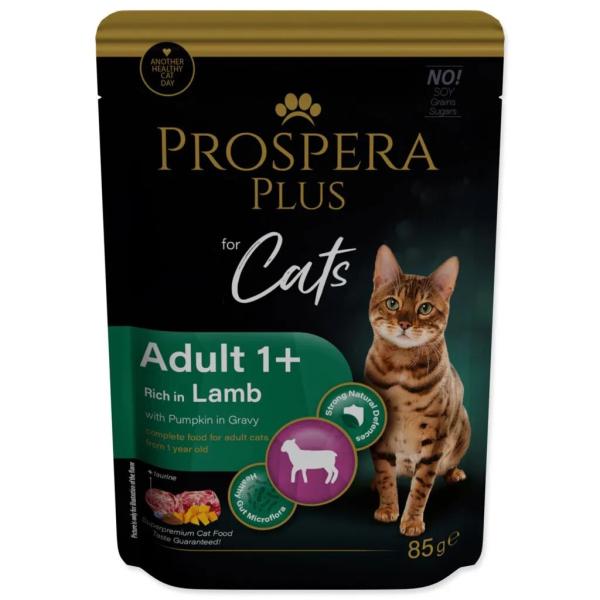 Kapsička Prospera Plus Adult 1+, Jehněčí, Dýně 85g