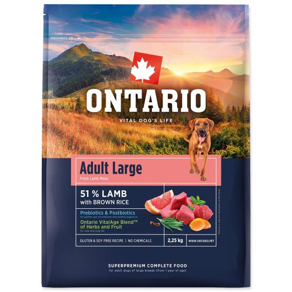 Krmivo Ontario Adult Large Lamb & Brown Rice 2,25kg (obrázek 3)