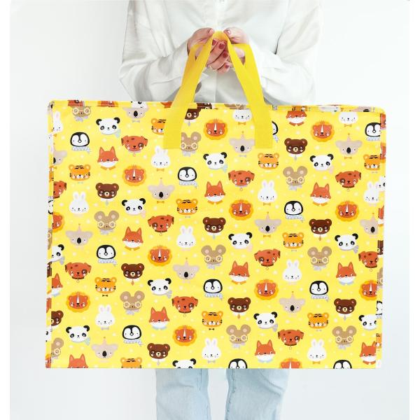 A Little Lovely Company – XL úložná taška – zvířecí kamarádi