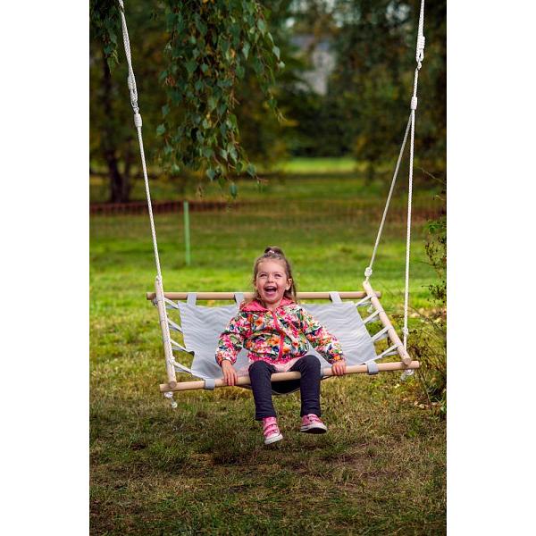 Woody Houpací čtverec s textilií, 100cm