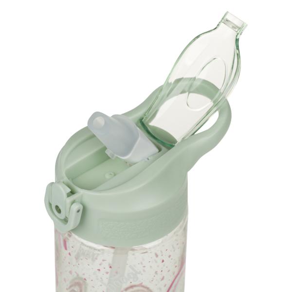 BAAGL Tritanová láhev na nápoje se slámkou Duha, 500 ml