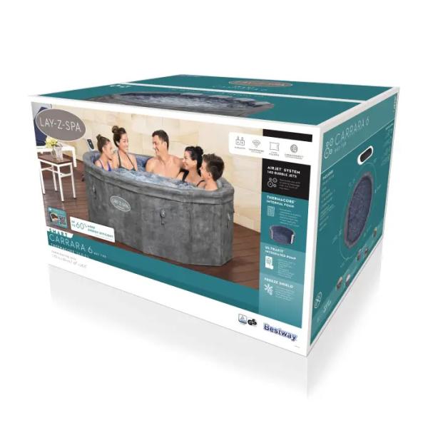 Bestway 6001V Vířivka LAY-Z-SPA® Carrara AirJet™ pro 6 lidí, 170 x 65 cm (obrázek 11)