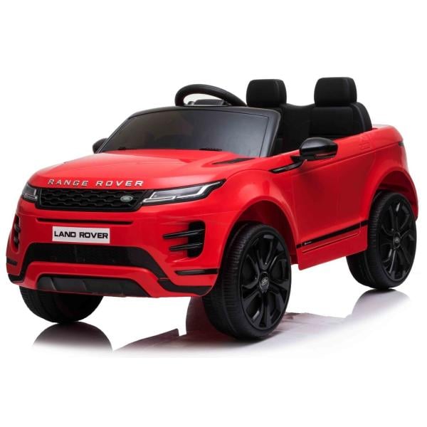 Elektrické autíčko Range Rover Evoque, Jednomístné, červené, Kožená sedadla, MP3