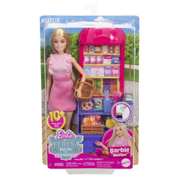 Barbie panenka Malibu nakupuje - herní set (obrázek 3)