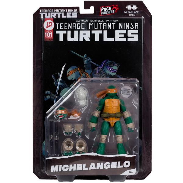 McFarlane figurka s komiksem Teenage Mutant Ninja Turtles Michelangelo 5in Action (obrázek 4)