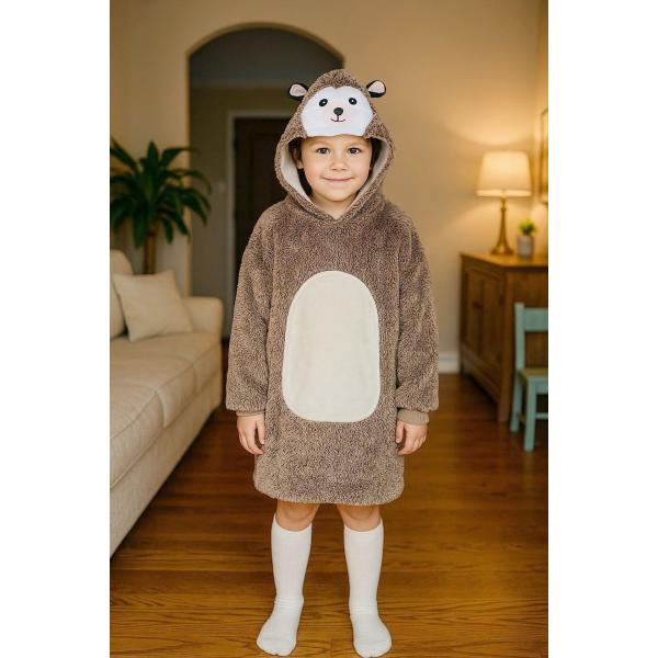 Cozy Noxxiez CH309 Ježek - hřejivá televizní mikinová deka s kapucí pro děti 3 - 6 let (obrázek 5)