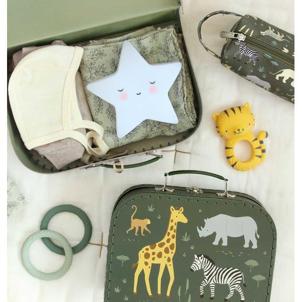 A Little Lovely Company – sada dvou kartonových kufříků – zvířata ze savany