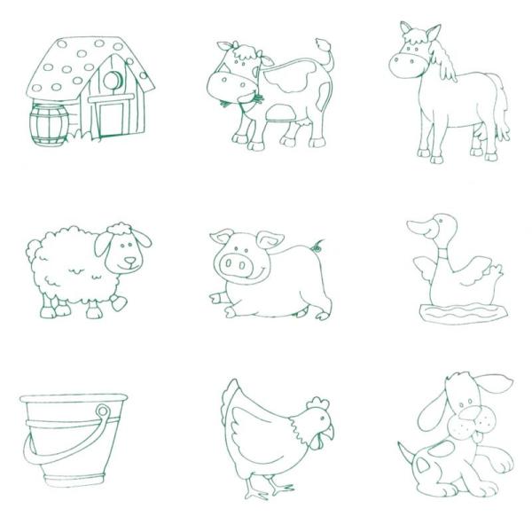 Woody Razítka Domácí zvířata